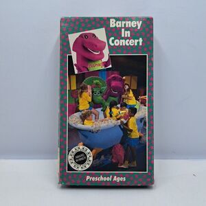 Barney In Concert VHS 1990 Rare Case Variant Lyons Group Sing Along Songs